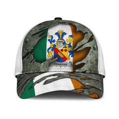 Clan Penrose Coat Of Arms - Irish Family Crest Classic Cap UQ69 Penrose Coat Of Arms Irish Cap   