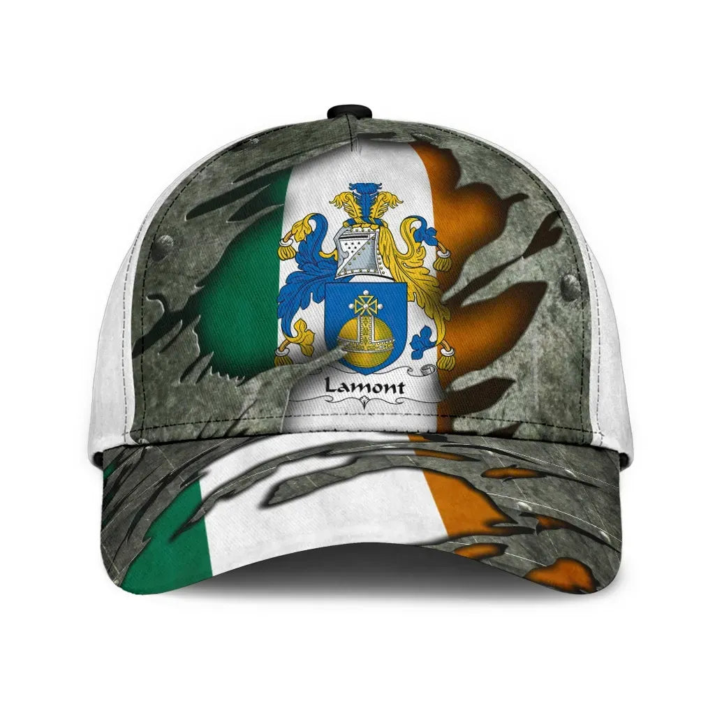 Clan Lamont Coat Of Arms - Irish Family Crest Classic Cap WQ95 Lamont Coat Of Arms Irish Cap   