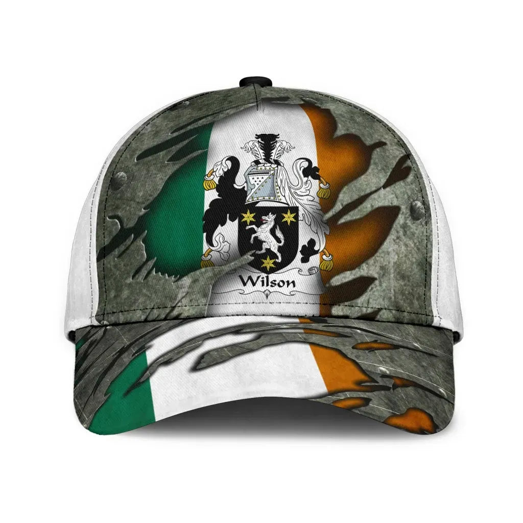 Clan Wilson Coat Of Arms - Irish Family Crest Classic Cap GW88 Wilson Coat Of Arms Irish Cap   