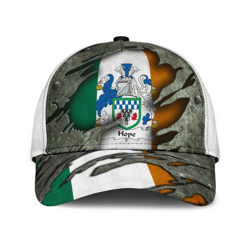 Clan Hope Coat Of Arms - Irish Family Crest Classic Cap UN31 Hope Coat Of Arms Irish Cap   