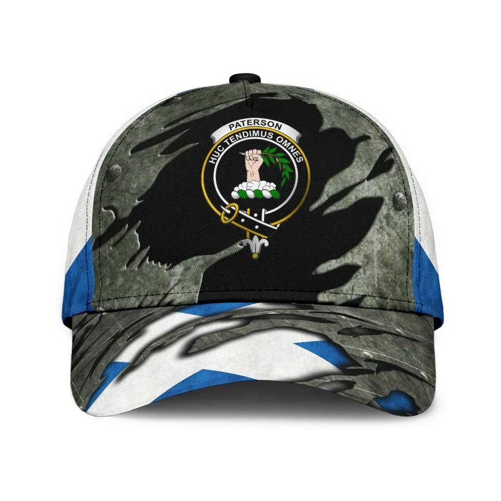 Clan Paterson Tartan Crest Classic Cap OW84 Paterson Tartan Tartan Cap   