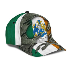 Clan Stevenson Coat Of Arms - Irish Family Crest Classic Cap MY48 Stevenson Coat Of Arms Irish Cap   