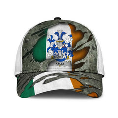 Clan Kelly Coat Of Arms - Irish Family Crest Classic Cap VE29 Kelly Coat Of Arms Irish Cap   