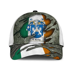 Clan Okelly Coat Of Arms - Irish Family Crest Classic Cap EY74 Okelly Coat Of Arms Irish Cap   