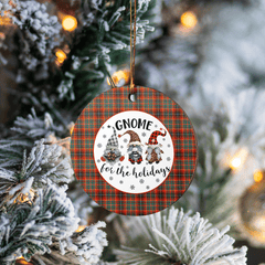 Clan Innes Ancient Tartan Tartan Crest Gnome Round Ceramic Ornament SS77 Innes Ancient Tartan Tartan Christmas   