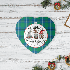 Clan Irvine Ancient Tartan Tartan Crest Gnome Heart Ceramic Ornament LK90 Irvine Ancient Tartan Tartan Christmas   