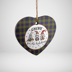 Clan Clelland Modern Tartan Tartan Crest Gnome Heart Ceramic Ornament YS10 Clelland Modern Tartan Tartan Christmas   