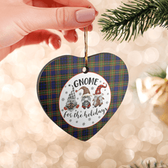 Clan Clelland Modern Tartan Tartan Crest Gnome Heart Ceramic Ornament YS10 Clelland Modern Tartan Tartan Christmas   