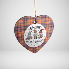 Clan Jacobite Tartan Tartan Crest Gnome Heart Ceramic Ornament ZE84 Jacobite Tartan Tartan Christmas   