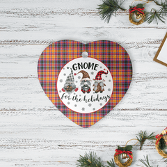 Clan Jacobite Tartan Tartan Crest Gnome Heart Ceramic Ornament ZE84 Jacobite Tartan Tartan Christmas   