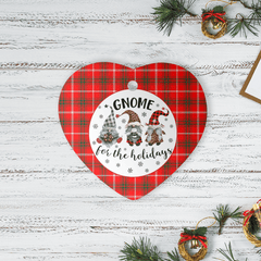 Clan Duke of Rothesay Modern Tartan Tartan Crest Gnome Heart Ceramic Ornament EV11 Duke of Rothesay Modern Tartan Tartan Christmas   