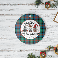 Clan MacDonnell of Glengarry Ancient Tartan Tartan Crest Gnome Round Ceramic Ornament EH98 MacDonnell of Glengarry Ancient Tartan Tartan Christmas   