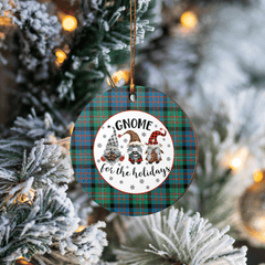 Clan MacDonnell of Glengarry Ancient Tartan Tartan Crest Gnome Round Ceramic Ornament EH98 MacDonnell of Glengarry Ancient Tartan Tartan Christmas   