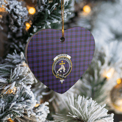 Clan Garden Tartan Crest Heart Ceramic Ornament MY93 Garden Tartan Tartan Christmas   