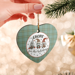 Clan Kelly Dress Tartan Tartan Crest Gnome Heart Ceramic Ornament ZI95 Kelly Dress Tartan Tartan Christmas   