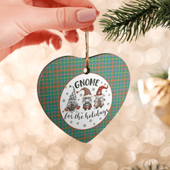 Clan MacKintosh Hunting Ancient Tartan Tartan Crest Gnome Heart Ceramic Ornament FN77 MacKintosh Hunting Ancient Tartan Tartan Christmas   