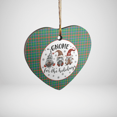 Clan MacKintosh Hunting Ancient Tartan Tartan Crest Gnome Heart Ceramic Ornament FN77 MacKintosh Hunting Ancient Tartan Tartan Christmas   