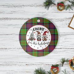 Clan MacDonald of Clanranald Tartan Tartan Crest Gnome Round Ceramic Ornament XM55 MacDonald of Clanranald Tartan Tartan Christmas   