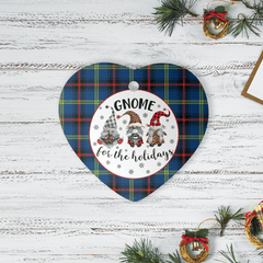 Clan Grewar Tartan Tartan Crest Gnome Heart Ceramic Ornament XO48 Grewar Tartan Tartan Christmas   