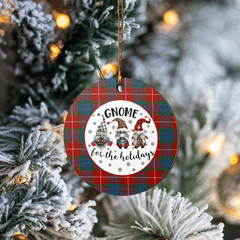 Clan Fraser Ancient Tartan Tartan Crest Gnome Round Ceramic Ornament KP64 Fraser Ancient Tartan Tartan Christmas   