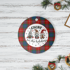 Clan Fraser Ancient Tartan Tartan Crest Gnome Round Ceramic Ornament KP64 Fraser Ancient Tartan Tartan Christmas   