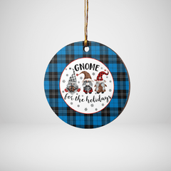 Clan Ramsay Blue Ancient Tartan Tartan Crest Gnome Round Ceramic Ornament XL97 Ramsay Blue Ancient Tartan Tartan Christmas   