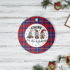 Clan Wishart Dress Tartan Tartan Crest Gnome Round Ceramic Ornament NM18 Wishart Dress Tartan Tartan Christmas   