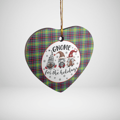 Clan Clephane Tartan Tartan Crest Gnome Heart Ceramic Ornament DI84 Clephane Tartan Tartan Christmas   