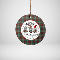 Clan Scott Brown Ancient Tartan Tartan Crest Gnome Round Ceramic Ornament SU92 Scott Brown Ancient Tartan Tartan Christmas   