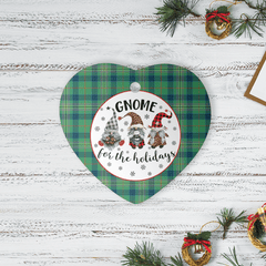 Clan Kennedy Ancient Tartan Tartan Crest Gnome Heart Ceramic Ornament BG72 Kennedy Ancient Tartan Tartan Christmas   