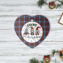 Clan Dalmahoy Tartan Tartan Crest Gnome Heart Ceramic Ornament RV26 Dalmahoy Tartan Tartan Christmas   