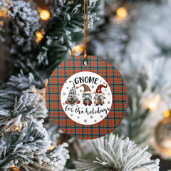 Clan MacNaughton Ancient Tartan Tartan Crest Gnome Round Ceramic Ornament QW64 MacNaughton Ancient Tartan Tartan Christmas   