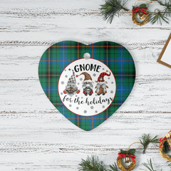 Clan Davidson Ancient Tartan Tartan Crest Gnome Heart Ceramic Ornament IS55 Davidson Ancient Tartan Tartan Christmas   