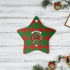 Clan Middleton Modern Tartan Crest Star Ceramic Ornament HD96 Middleton Modern Tartan Tartan Christmas   