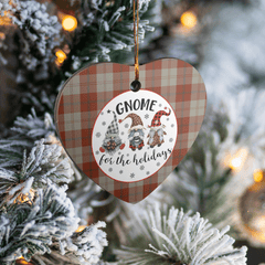 Clan Davidson Dress Dancers Tartan Tartan Crest Gnome Heart Ceramic Ornament NG90 Davidson Dress Dancers Tartan Tartan Christmas   