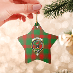 Clan Middleton Modern Tartan Crest Star Ceramic Ornament HD96 Middleton Modern Tartan Tartan Christmas   