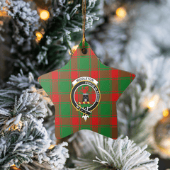 Clan Middleton Modern Tartan Crest Star Ceramic Ornament HD96 Middleton Modern Tartan Tartan Christmas   