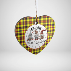 Clan Jardine Tartan Tartan Crest Gnome Heart Ceramic Ornament LB98 Jardine Tartan Tartan Christmas   