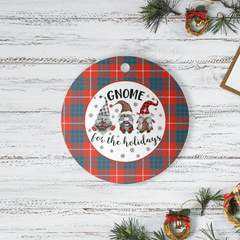 Clan Hamilton Ancient Tartan Tartan Crest Gnome Round Ceramic Ornament OL27 Hamilton Ancient Tartan Tartan Christmas   