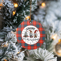 Clan Hamilton Ancient Tartan Tartan Crest Gnome Round Ceramic Ornament OL27 Hamilton Ancient Tartan Tartan Christmas   