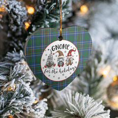 Clan Cockburn Ancient Tartan Tartan Crest Gnome Heart Ceramic Ornament YA20 Cockburn Ancient Tartan Tartan Christmas   