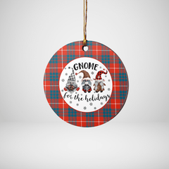 Clan Hamilton Ancient Tartan Tartan Crest Gnome Round Ceramic Ornament OL27 Hamilton Ancient Tartan Tartan Christmas   