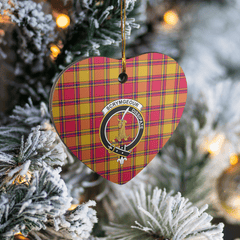 Clan Scrymgeour Tartan Crest Heart Ceramic Ornament CE78 Scrymgeour Tartan Tartan Christmas   