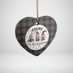 Clan Lyle Tartan Tartan Crest Gnome Heart Ceramic Ornament TJ97 Lyle Tartan Tartan Christmas   