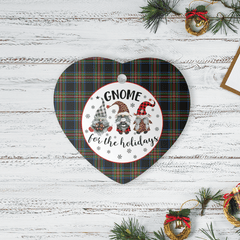 Clan Lyle Tartan Tartan Crest Gnome Heart Ceramic Ornament TJ97 Lyle Tartan Tartan Christmas   