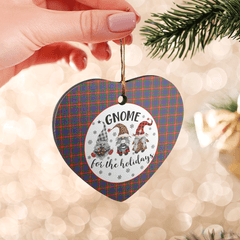 Clan Fraser of Lovat Tartan Tartan Crest Gnome Heart Ceramic Ornament AP17 Fraser of Lovat Tartan Tartan Christmas   