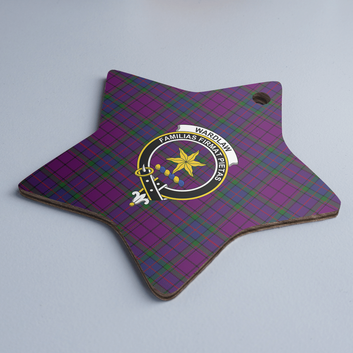 Clan Wardlaw Tartan Crest Star Ceramic Ornament ZP86 Wardlaw Tartan Tartan Christmas   