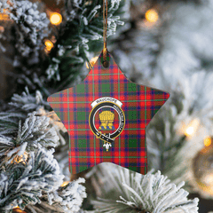 Clan Wauchope Tartan Crest Star Ceramic Ornament FZ80 Wauchope Tartan Tartan Christmas   