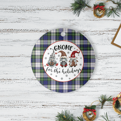 Clan Gordon Dress Modern Tartan Tartan Crest Gnome Round Ceramic Ornament YF55 Gordon Dress Modern Tartan Tartan Christmas   