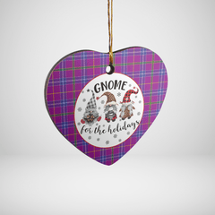 Clan Jackson Tartan Tartan Crest Gnome Heart Ceramic Ornament NO84 Jackson Tartan Tartan Christmas   